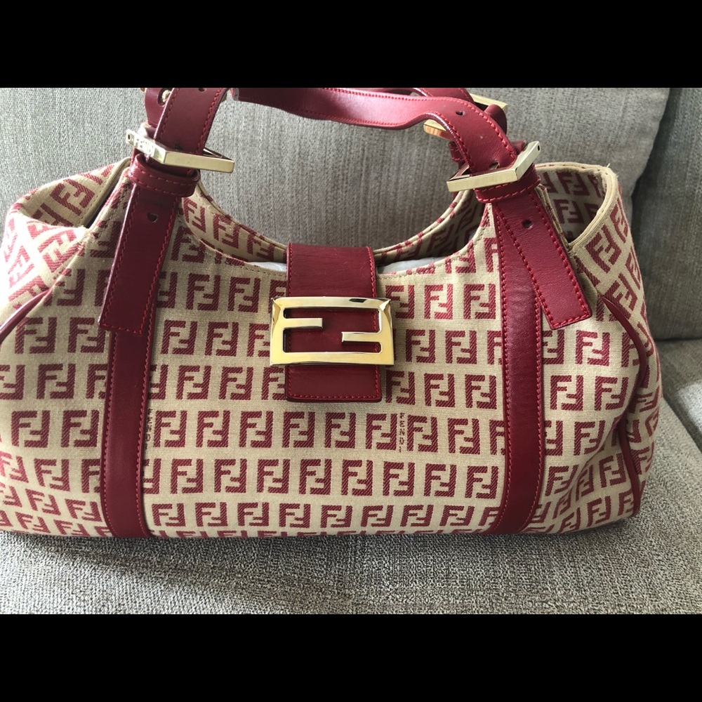 Preowned Authentic Fendi Boho Handbag